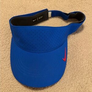 Nike Blue Dri-FIT Visor with Red Swoosh